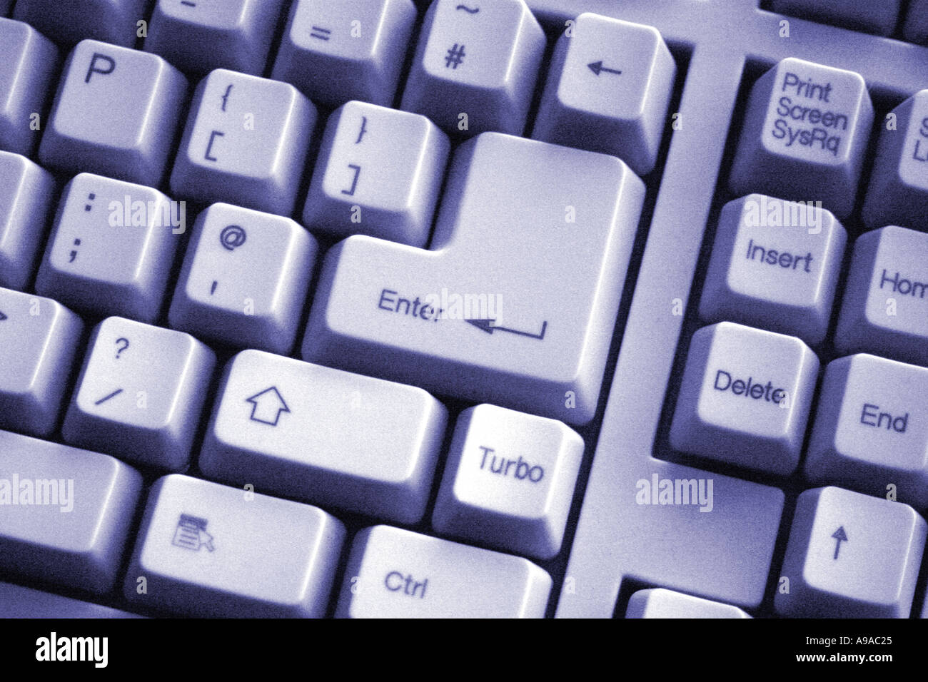 Close-up of a computer keyboard Stock Photo