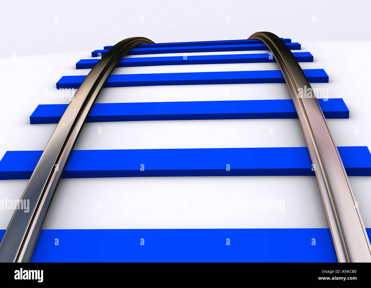 blue graphic train track illustration Stock Photo Alamy
