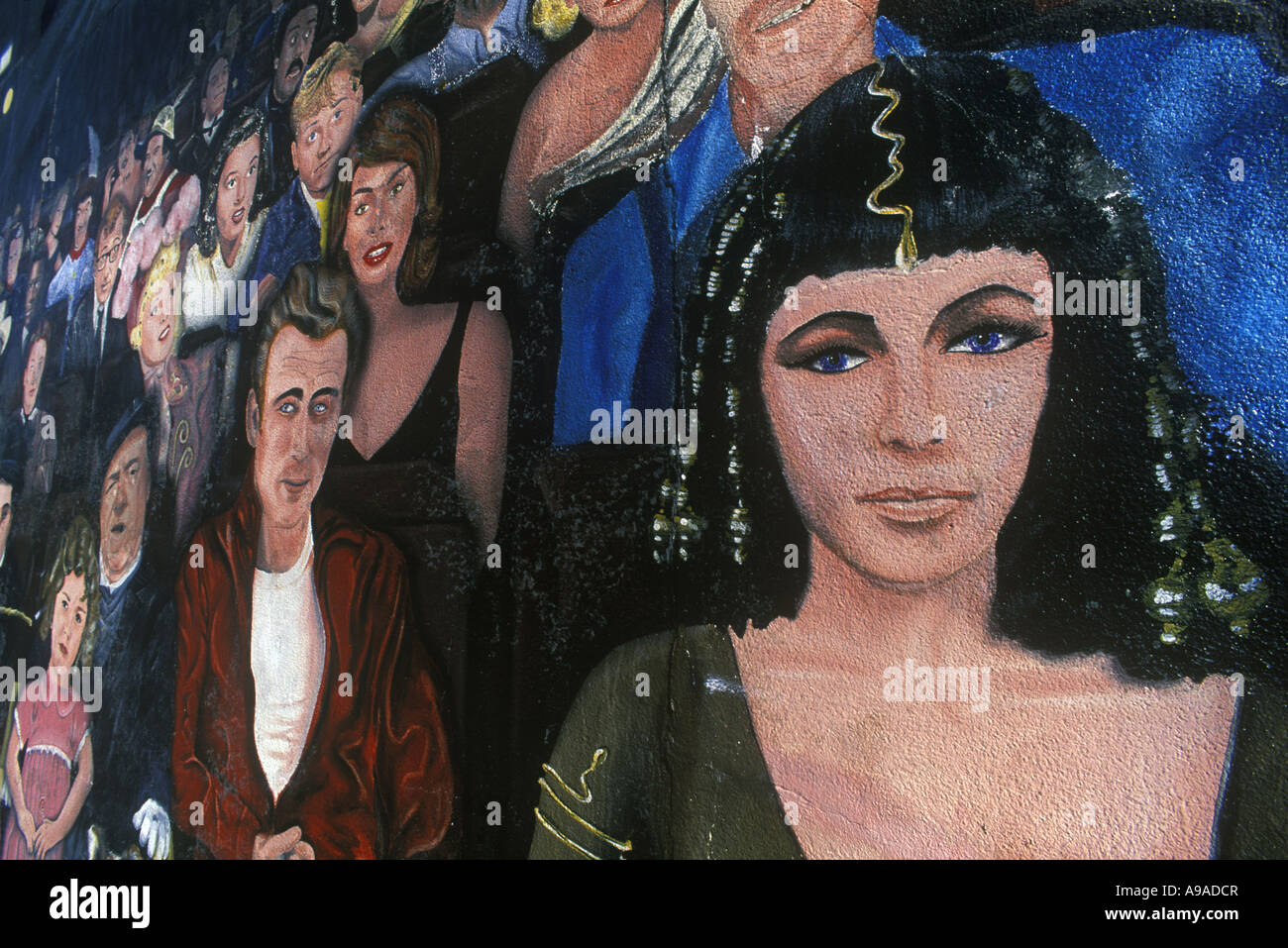 YOU ARE THE STAR MURAL (©THOMAS SURIYA 1983) WILCOX AVENUE HOLLYWOOD