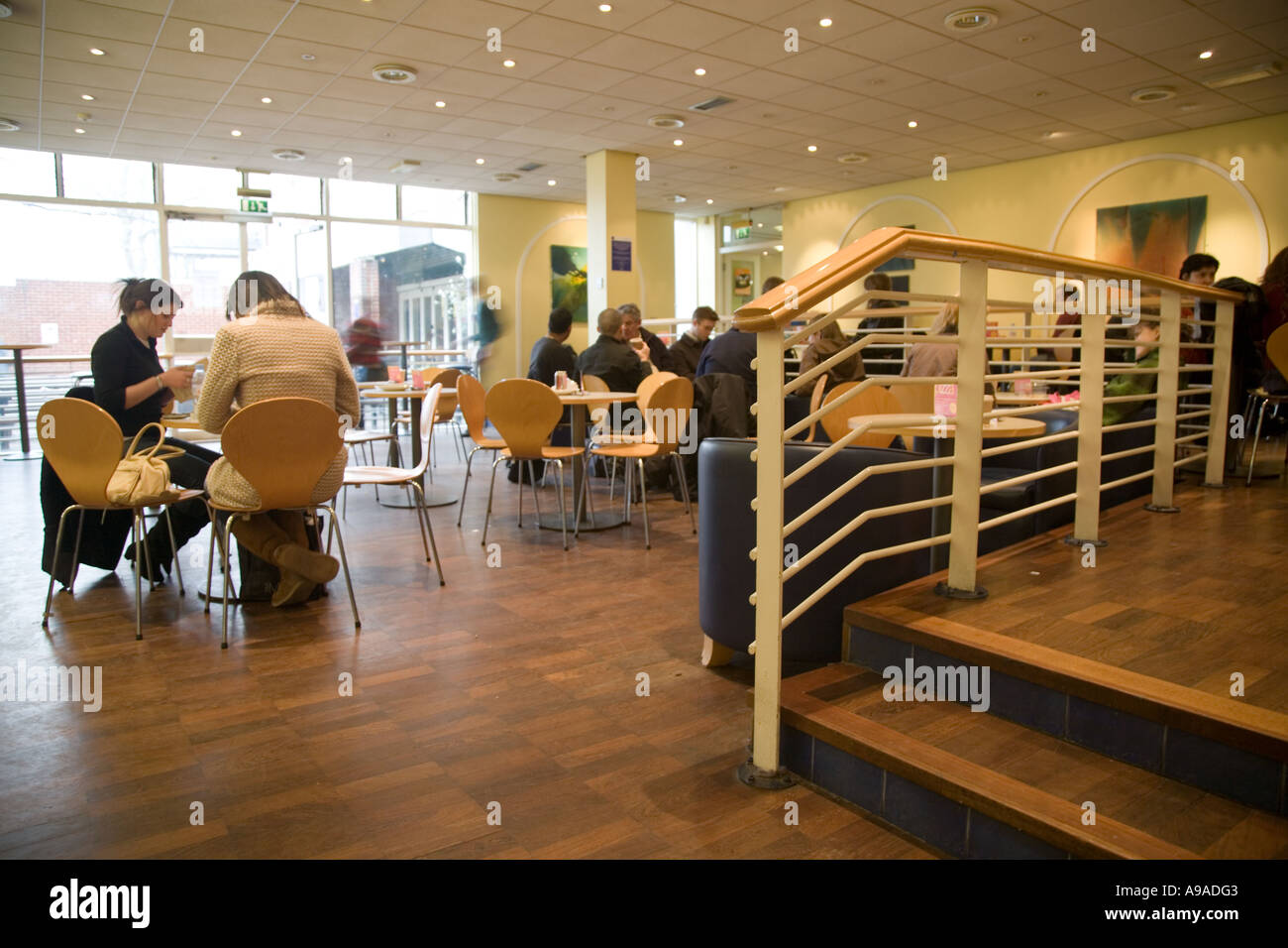 The coffee shop at Goldsmiths College, University of London Stock Photo