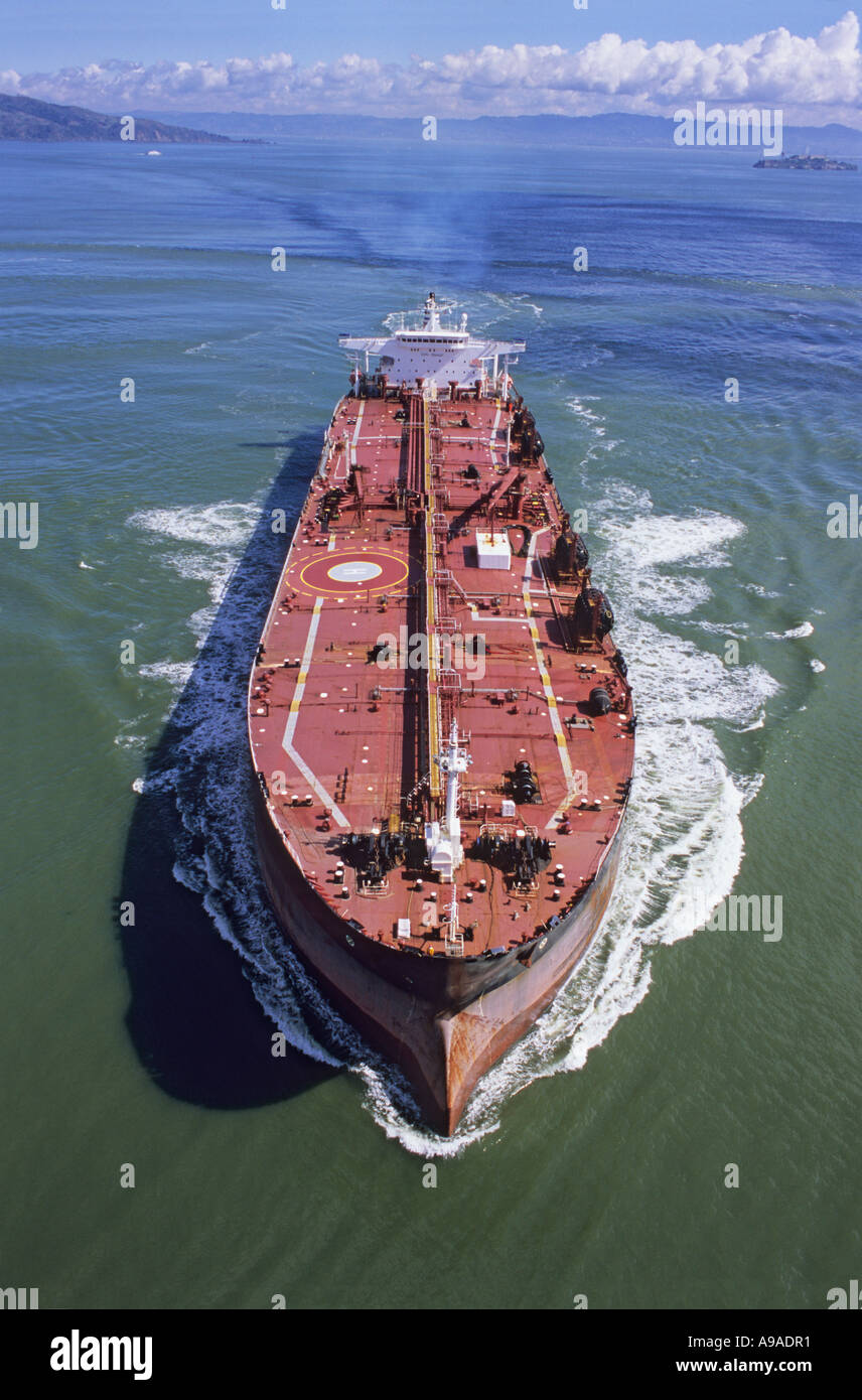 "Oil ^tanker, leaving "San Francisco bay", California Stock Photo Alamy