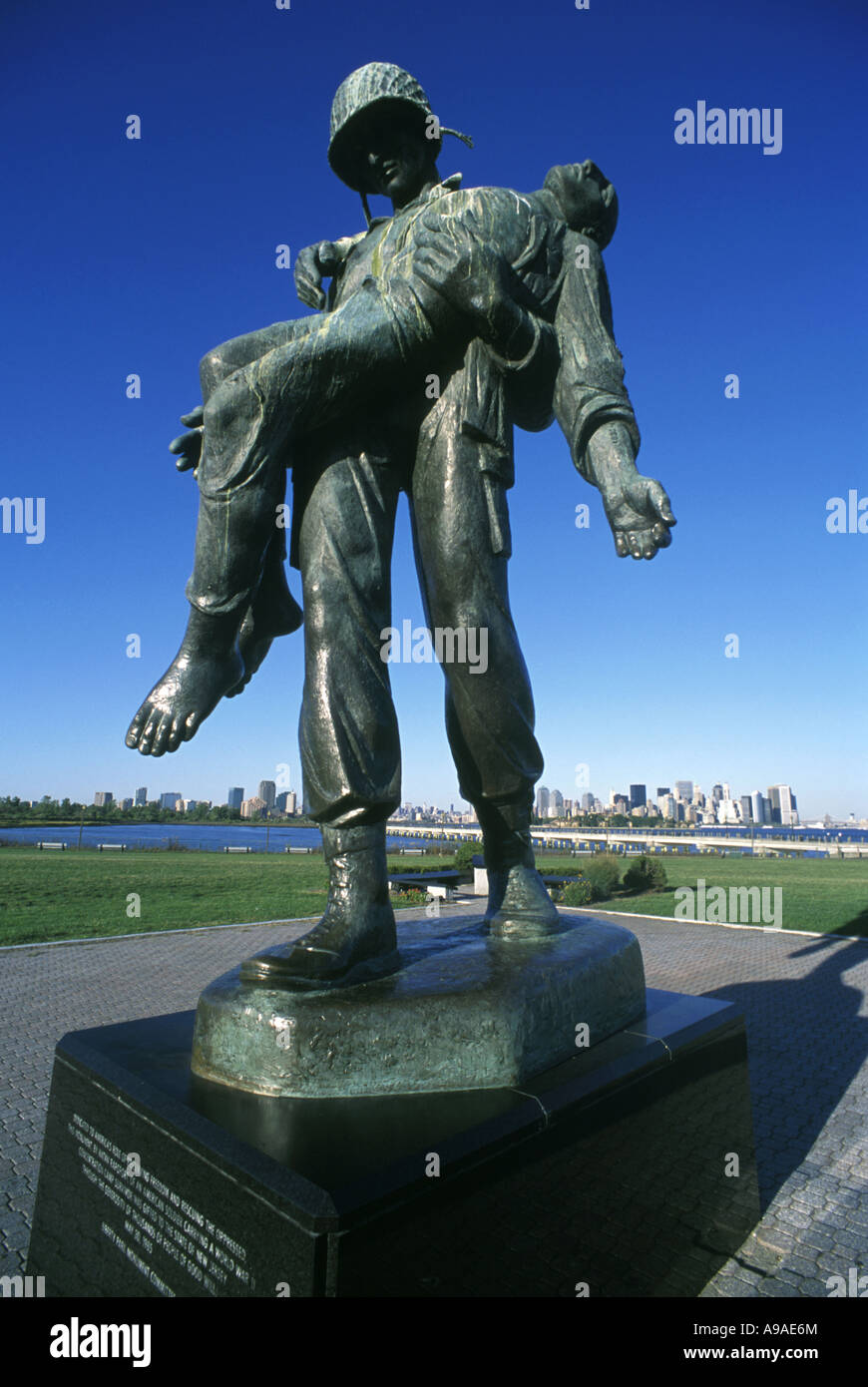 WORLD WAR 2 STATUE LIBERTY STATE PARK NEW JERSEY USA Stock Photo Alamy