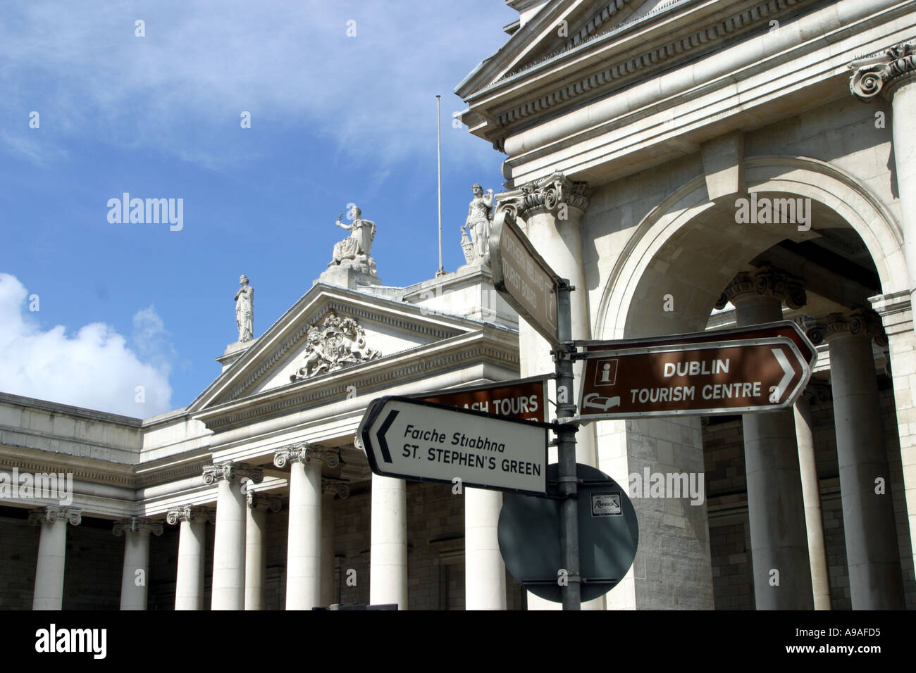 Bank of Ireland building in Dublin Ireland Stock Photo