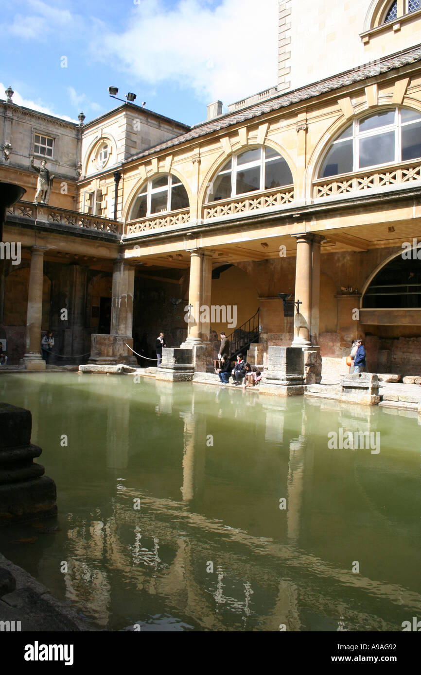 Bath Roman Spa Stock Photo Alamy