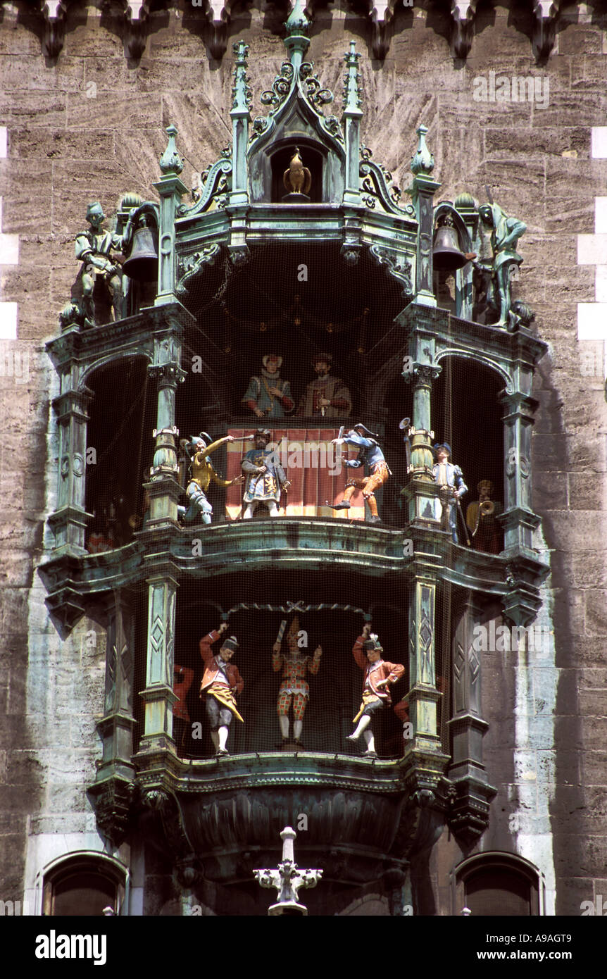 Germany Munich Neues Rathaus Glockenspiel Stock Photo Alamy