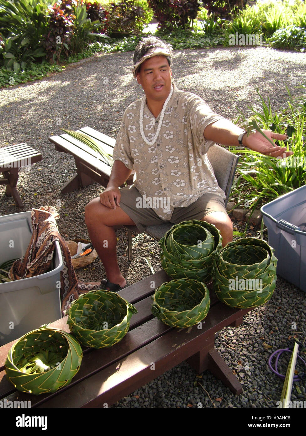 Polynesian weaving hires stock photography and images Alamy