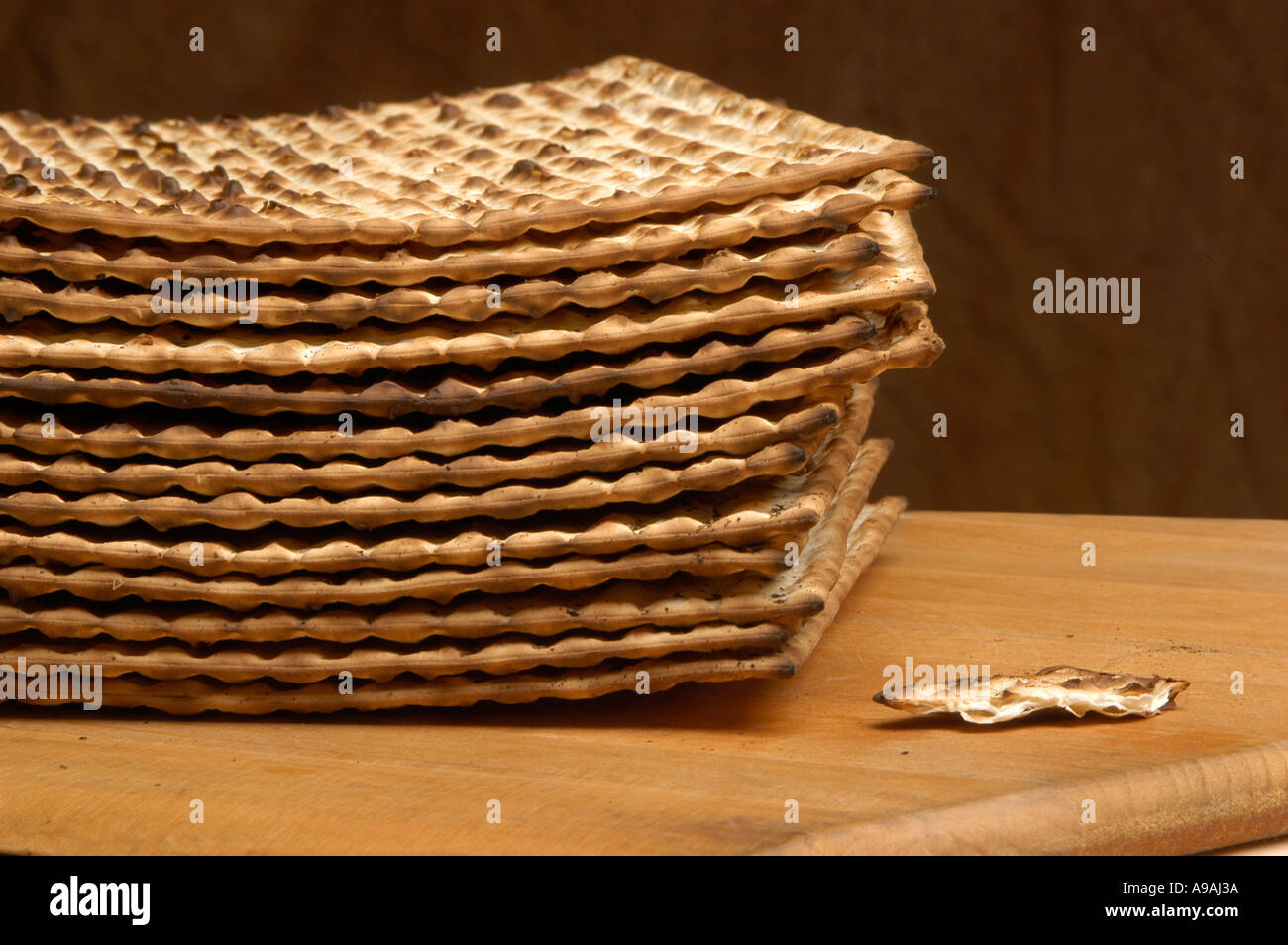 Sheets of matzoh Stock Photo
