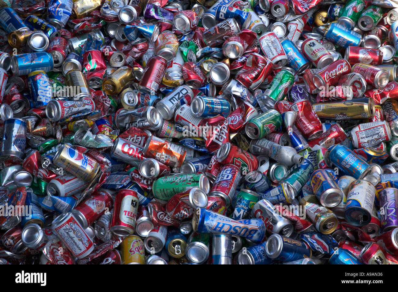 aluminum cans to recycle Stock Photo