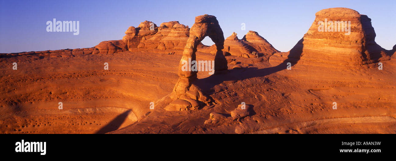 Panorama sunset delicate arch hi-res stock photography and images - Alamy