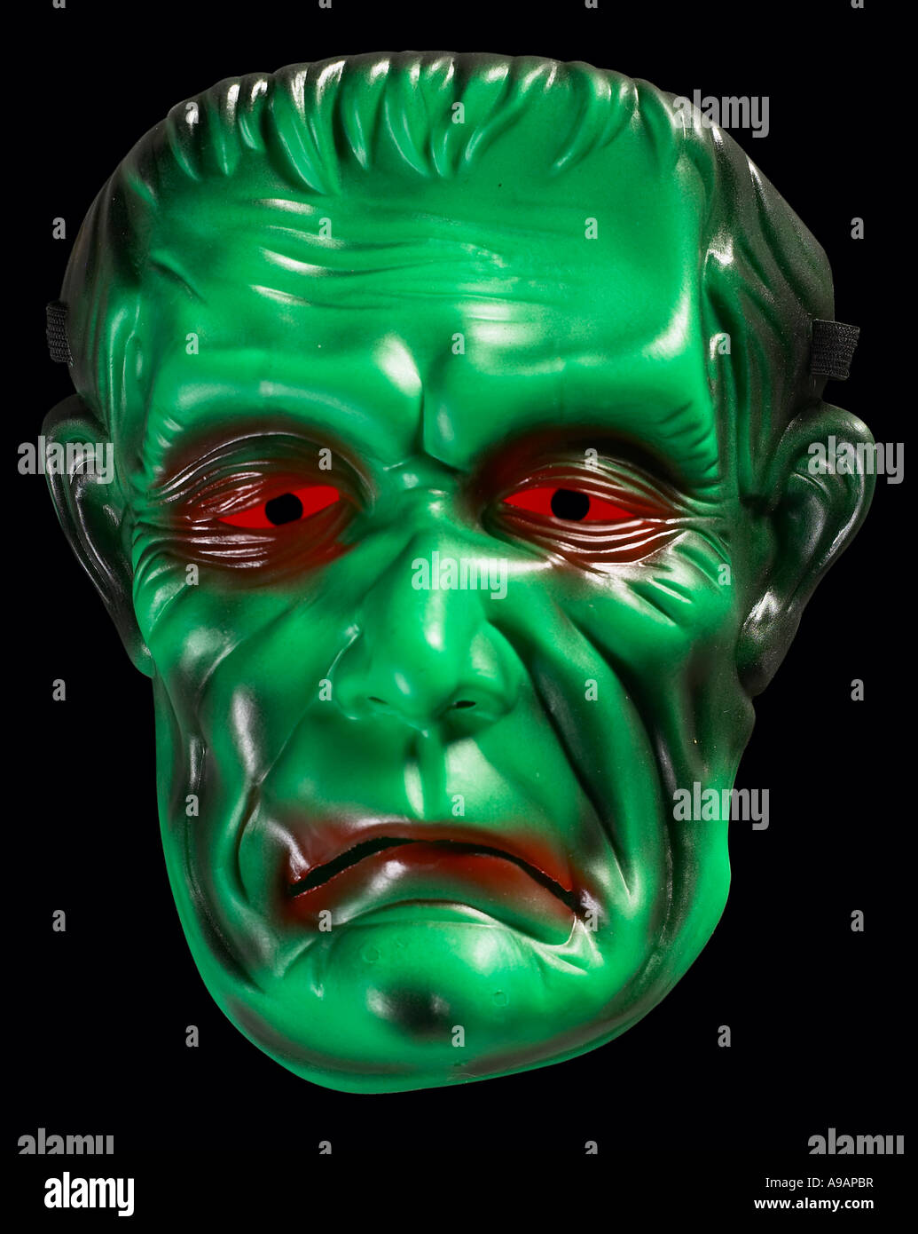 Halloween Frankenstein Monster Face Head Stock Photo