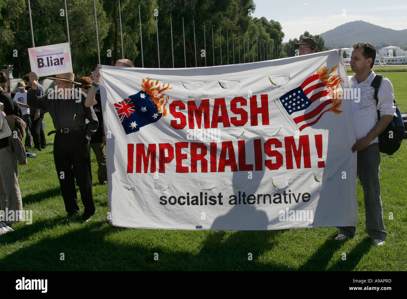 Smash Imperialism Stock Photo