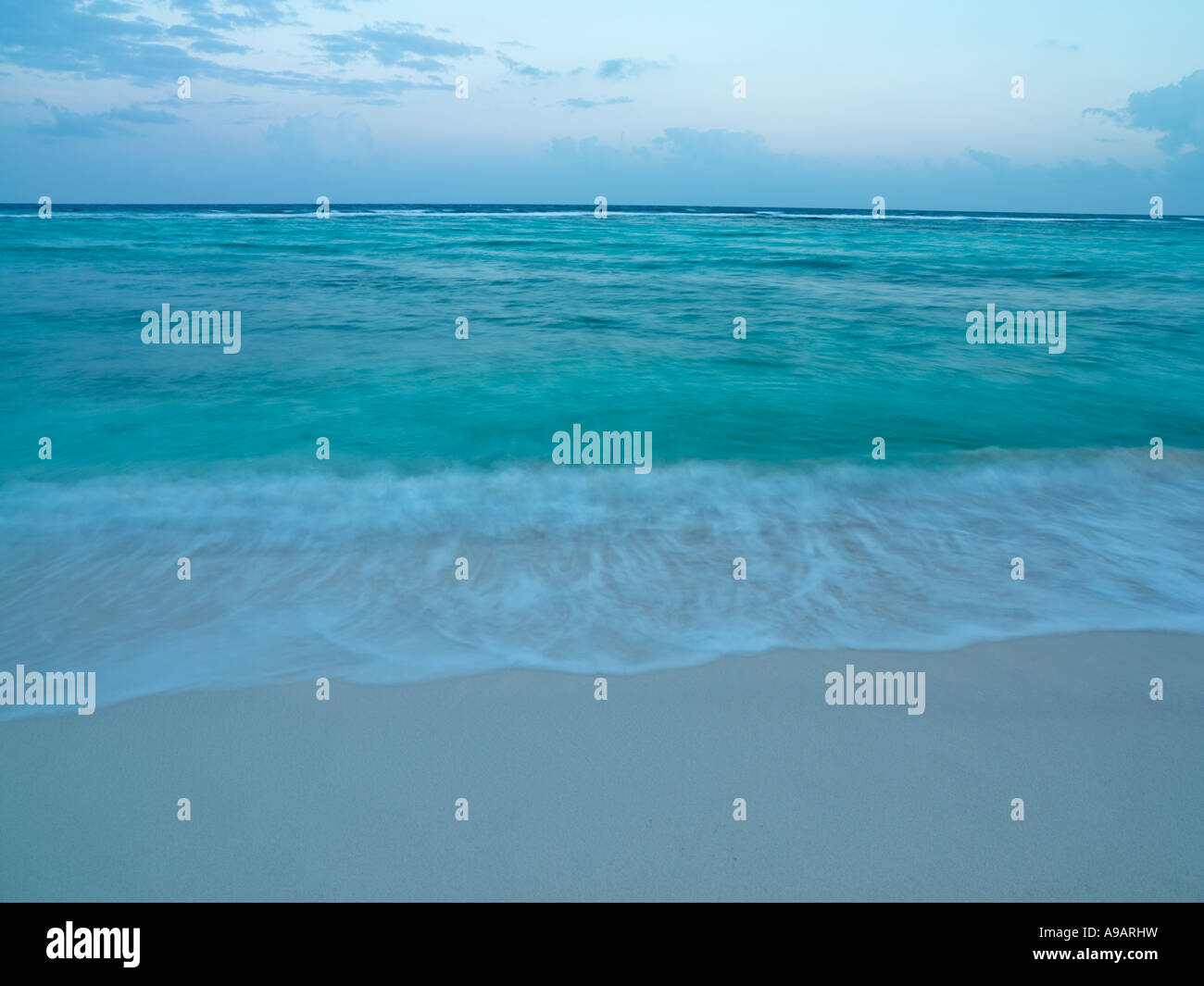 Mexico Quintana Roo Yucatan Peninsula Akumal Mayan Riviera surf on