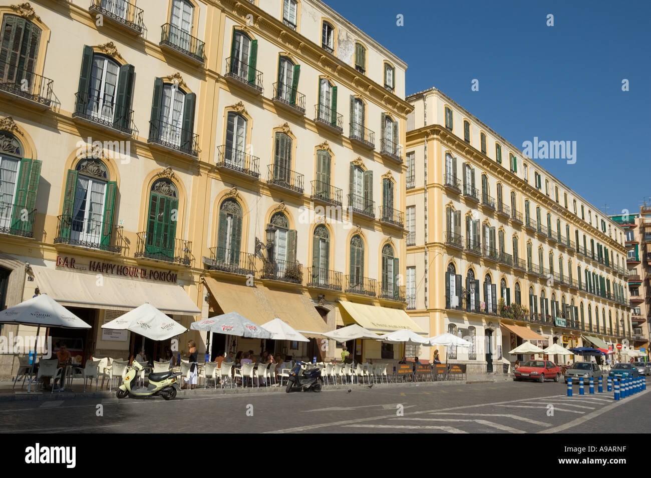 Malaga Costa del Sol Andalusia Spain Nineteenth century architecture in Plaza de la Merced Stock Photo