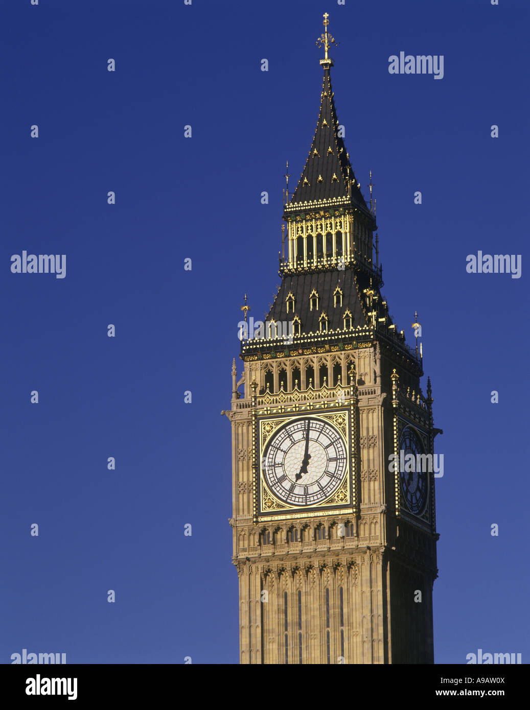 CLOCK FACE BIG BEN PARLIAMENT LONDON ENGLAND UK Stock Photo Alamy