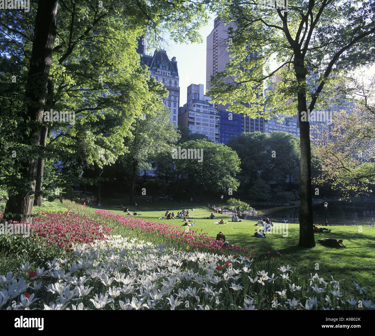 Central park flowers people hi-res stock photography and images - Alamy