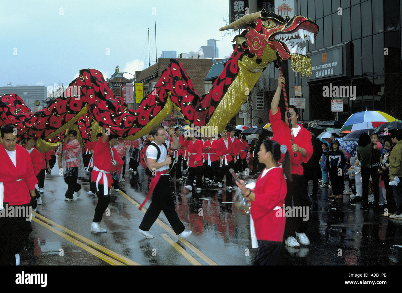 Chinese New Years Parade in the Los Angeles Chinatown Stock Photo Alamy