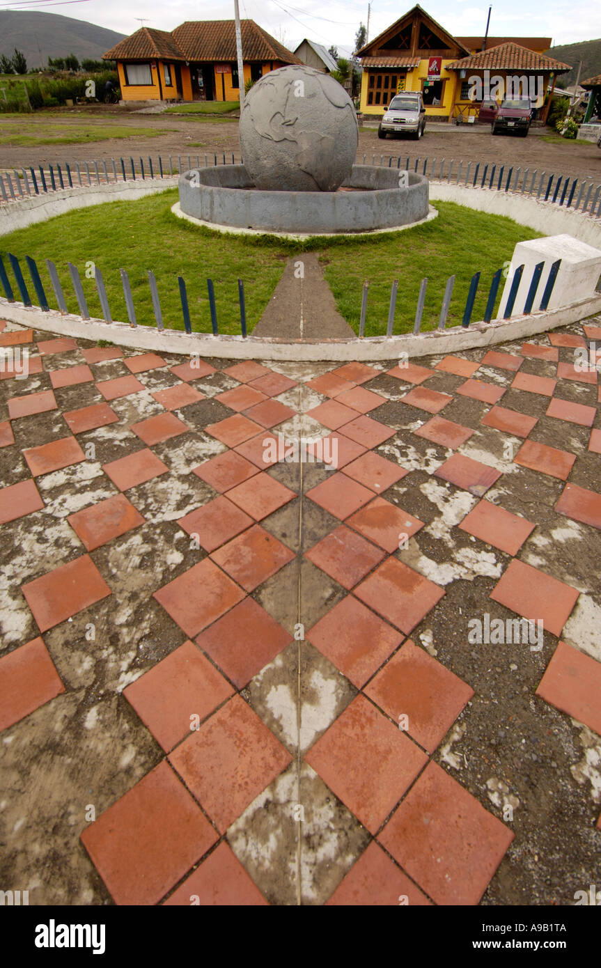 Ecuador near Quito A monument marking the equator Stock Photo Alamy