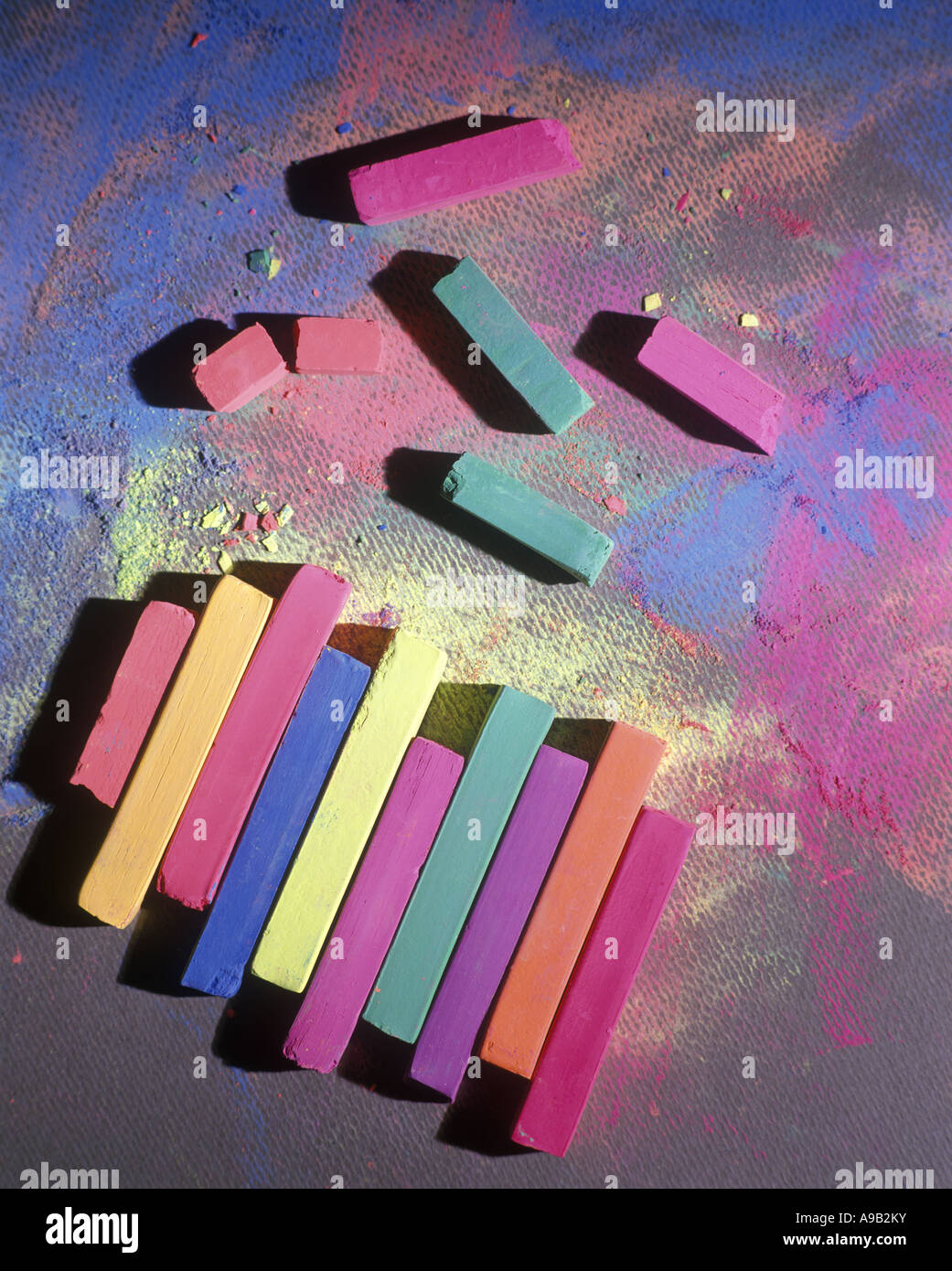 ARTISTS CHALK PASTELS Stock Photo Alamy