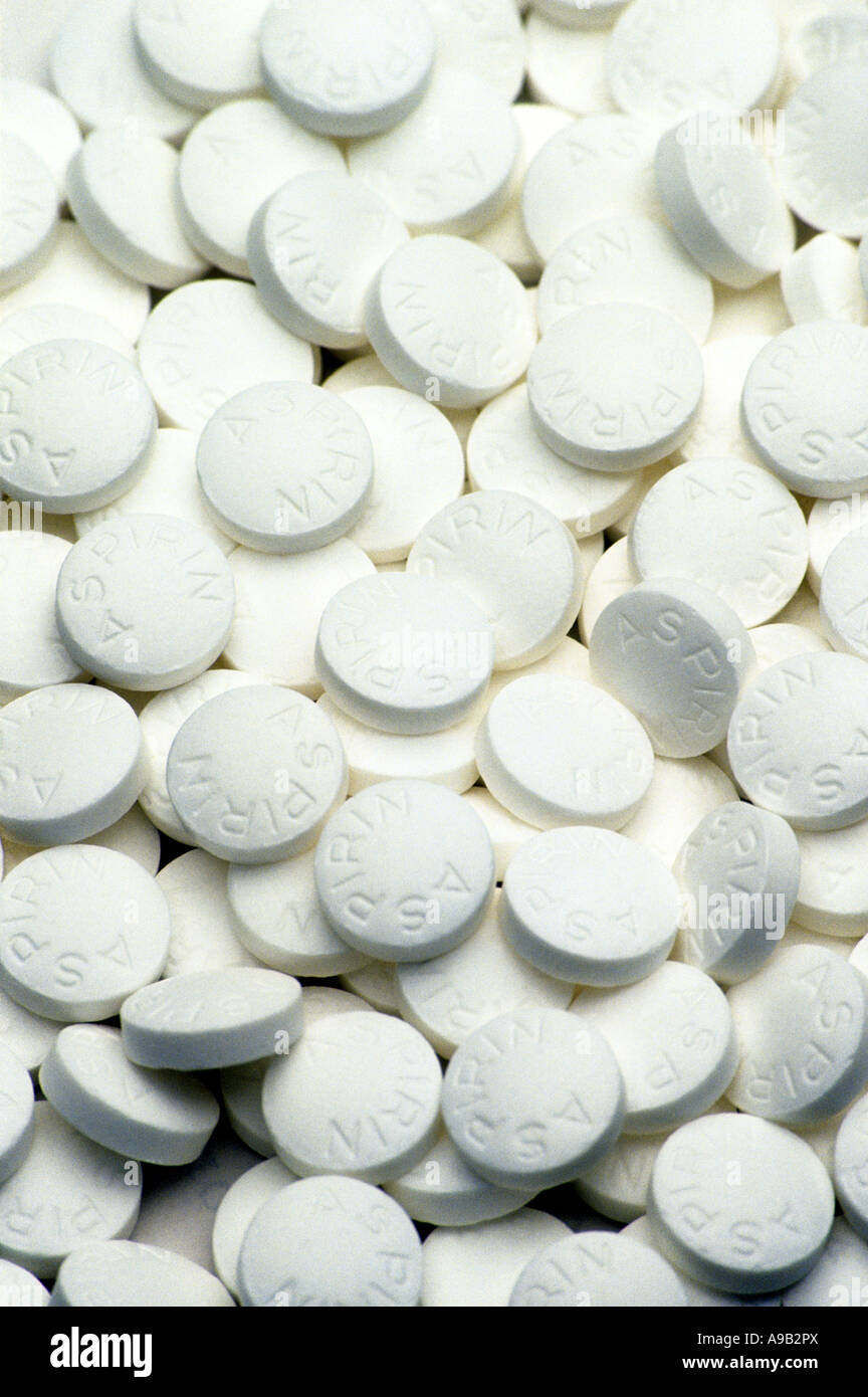 GENERIC ASPIRIN TABLETS Stock Photo Alamy