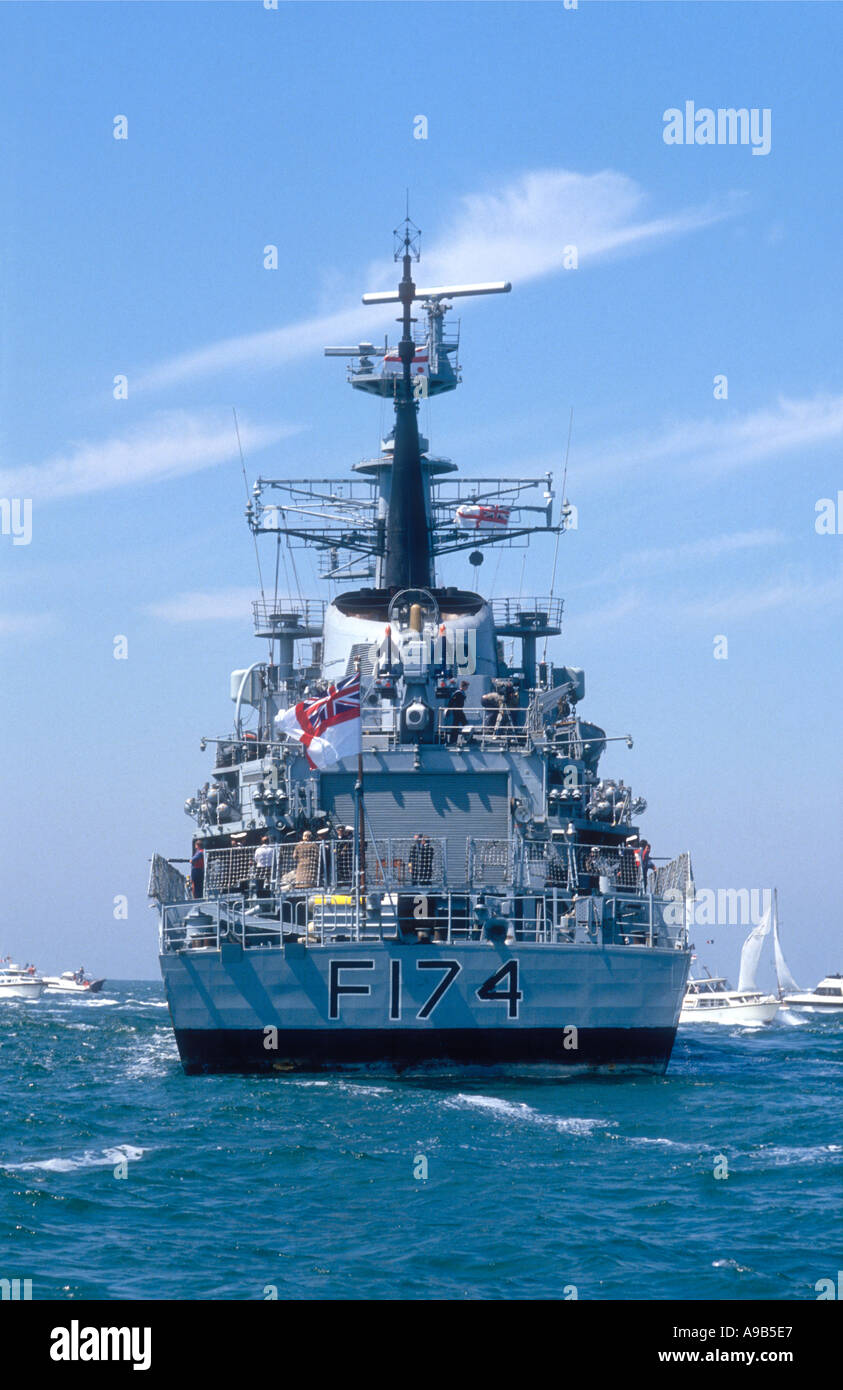 Tha Amazon type 21 class frigate HMS Alacrity F174 off Ramsgate Kent