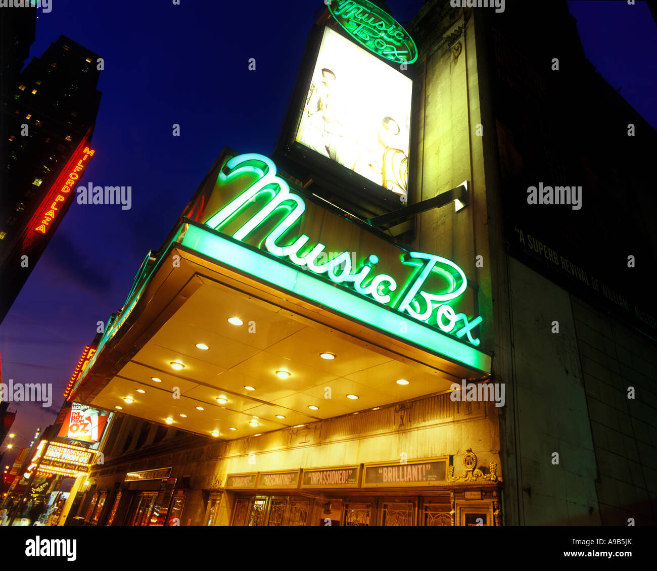 MUSIC BOX THEATER AWNING FORTY FIFTH STREET THEATER DISTRICT MANHATTAN