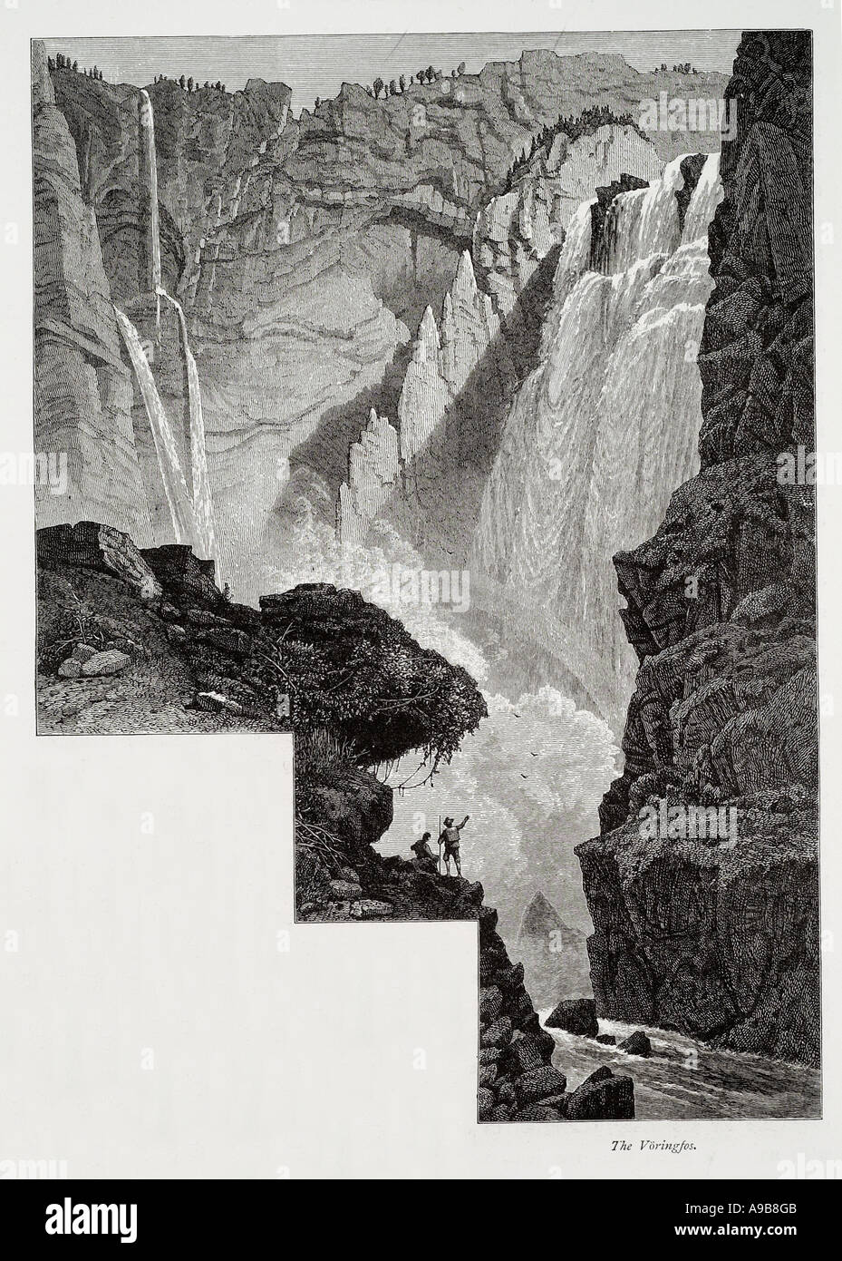 voringfos-waterfall-cascade-fall-white-water-torrent-river-cliff