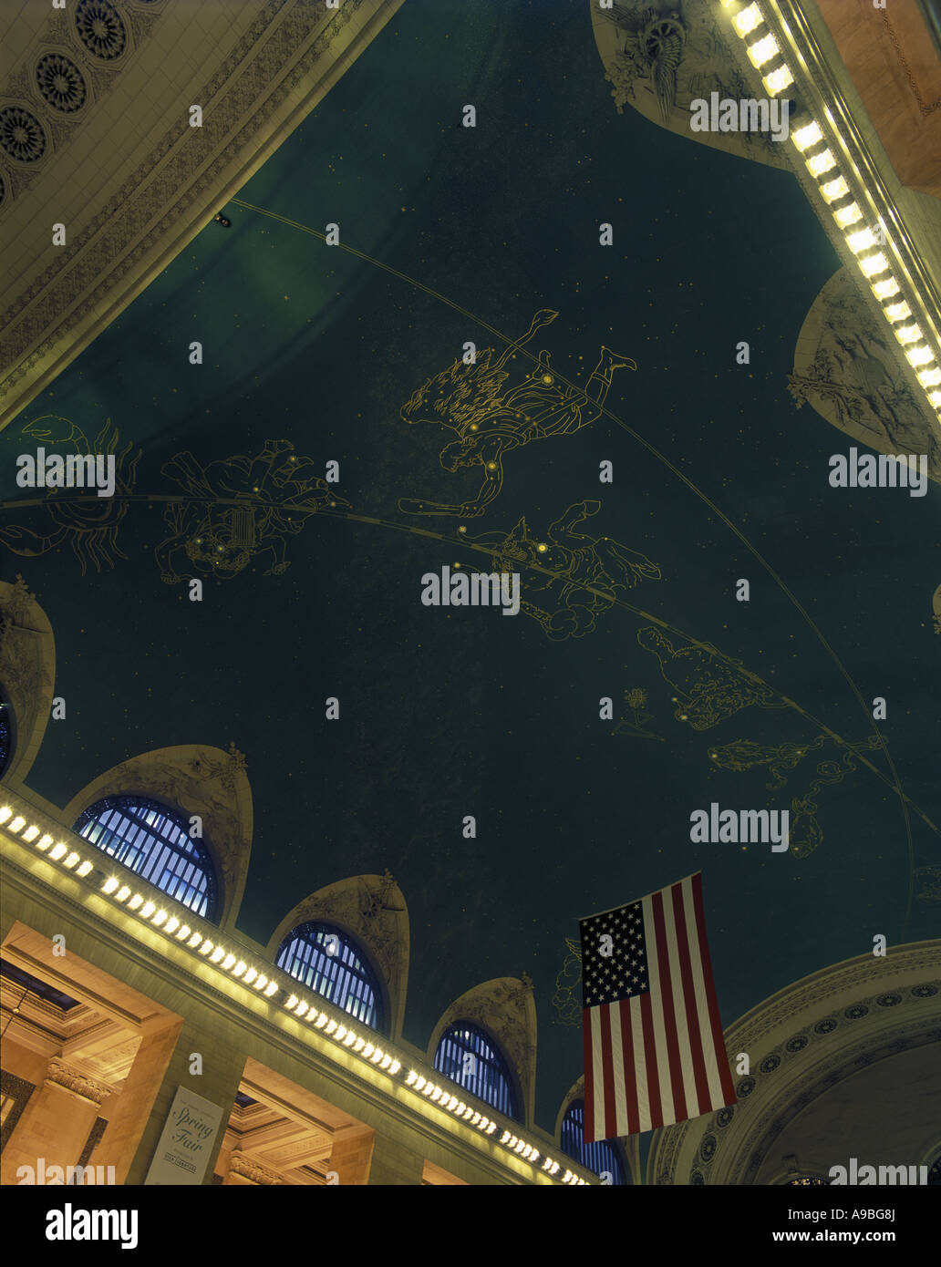 Constellation Ceiling Grand Central Terminal Stock Photos
