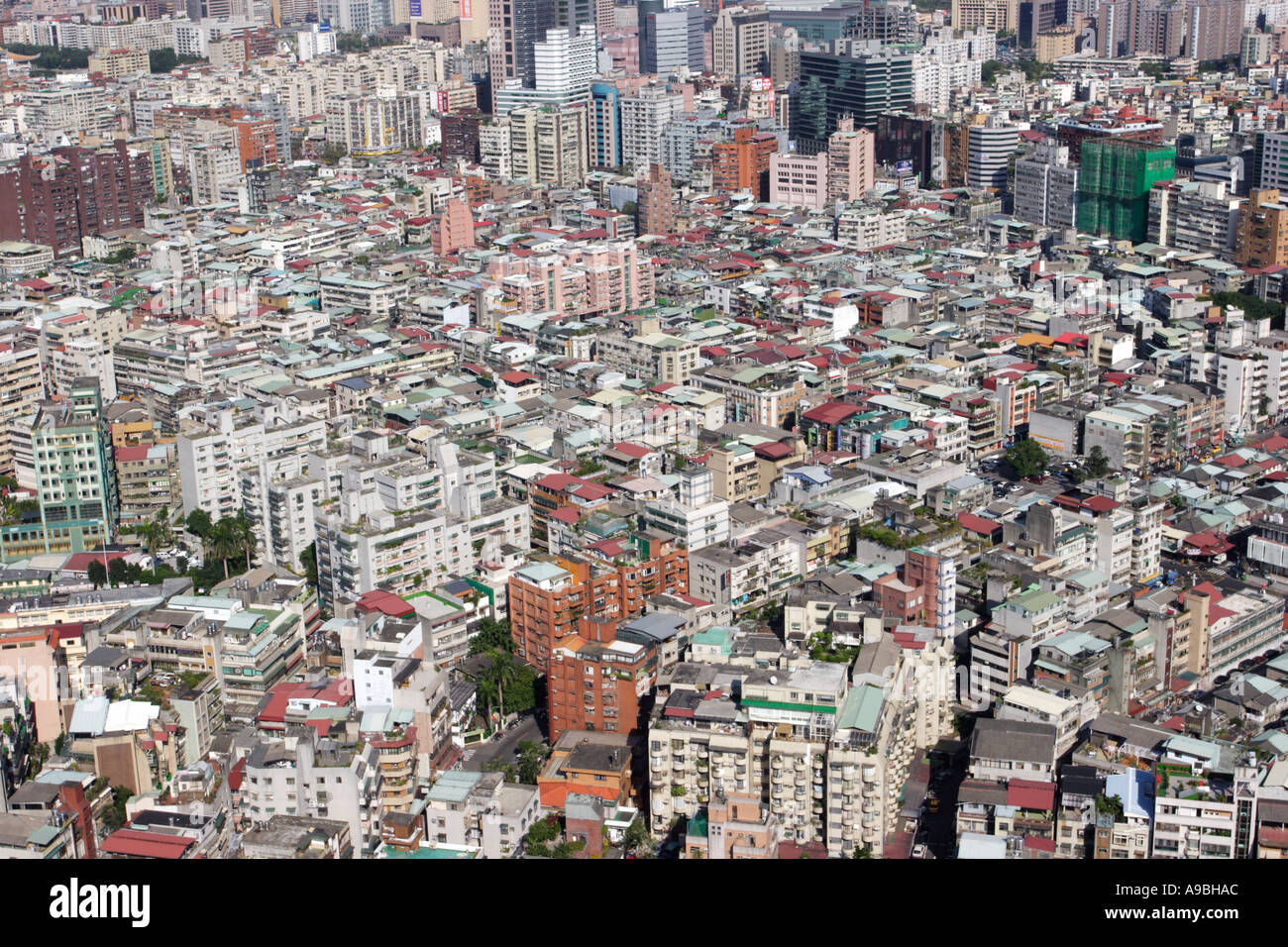 Aerial View Taipei Taiwan Stock Photo - Alamy