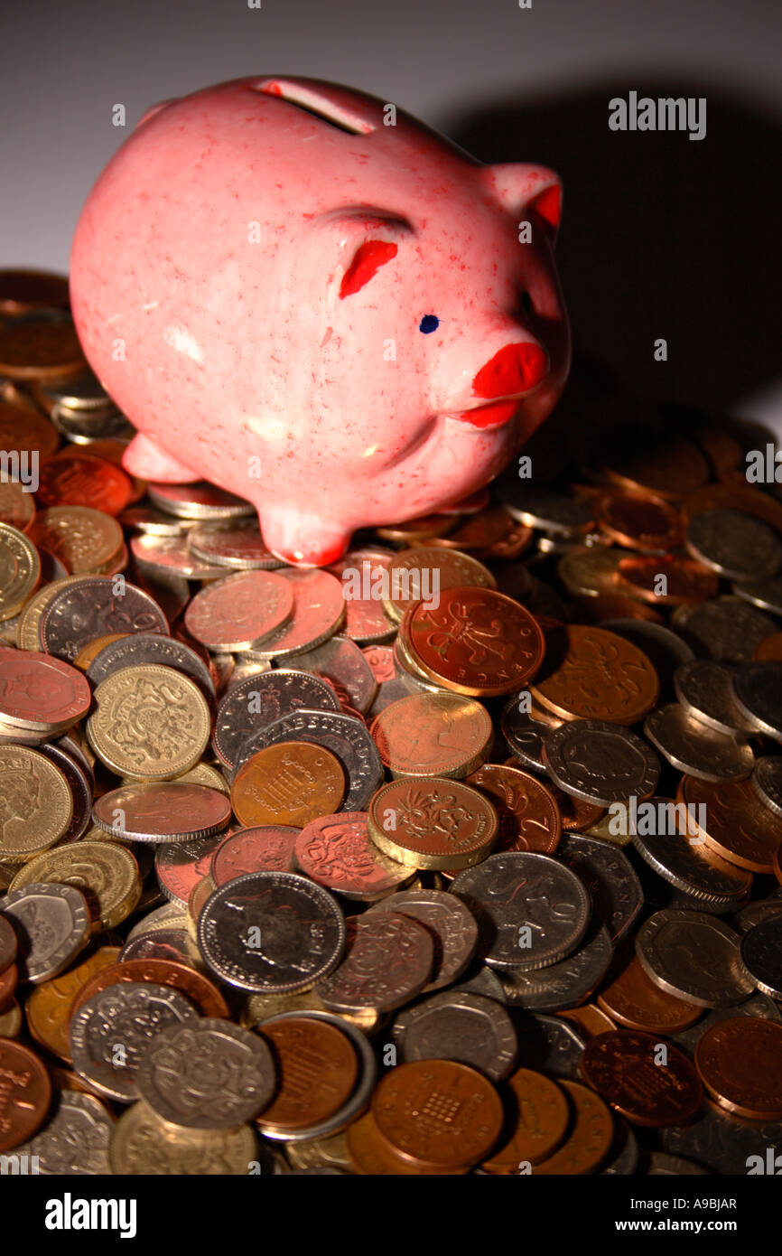 Sinister Piggy Bank. Stock Photo