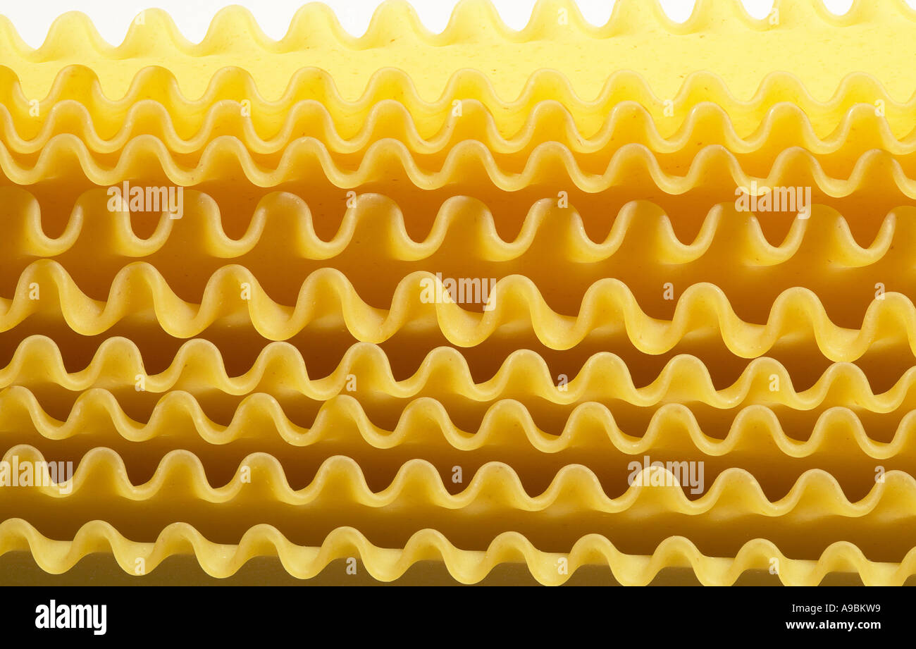 Stack of raw lasagna noodles Stock Photo Alamy