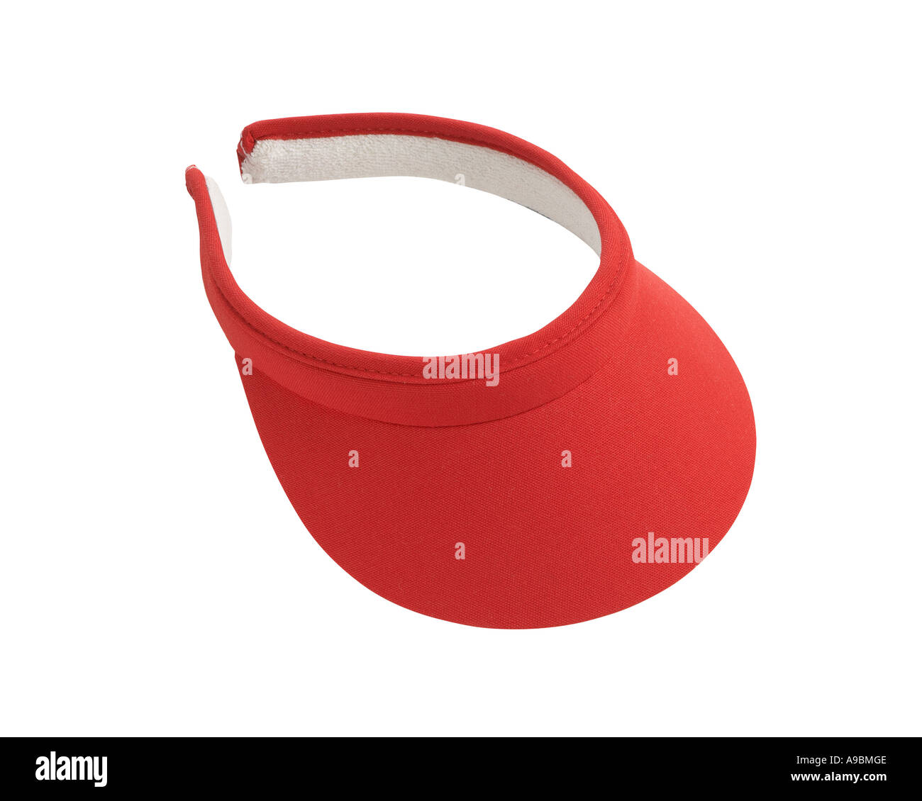 Sun visor on white background with clipping path Stock Photo