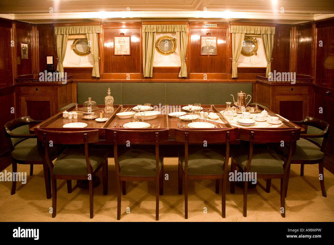 Old Ship Land In Dining Room