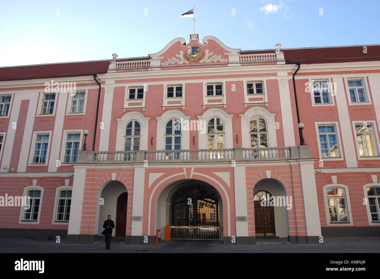 ESTONIA - Parliament building in Toompea area of the capital city Tallin Stock Photo