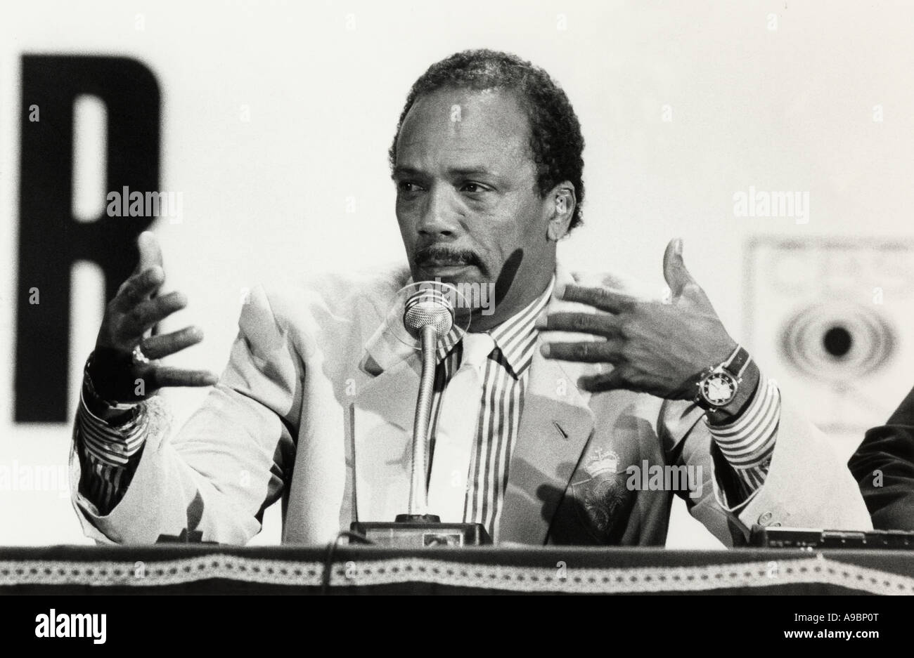 QUINCY JONES -US music producer in 2007 Stock Photo