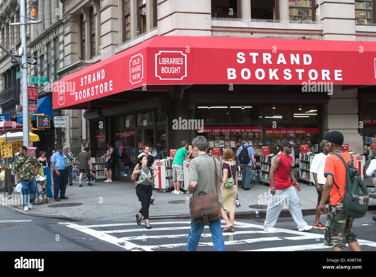The Strand Bookstore at 12th St and Broadway in New York City is Stock
