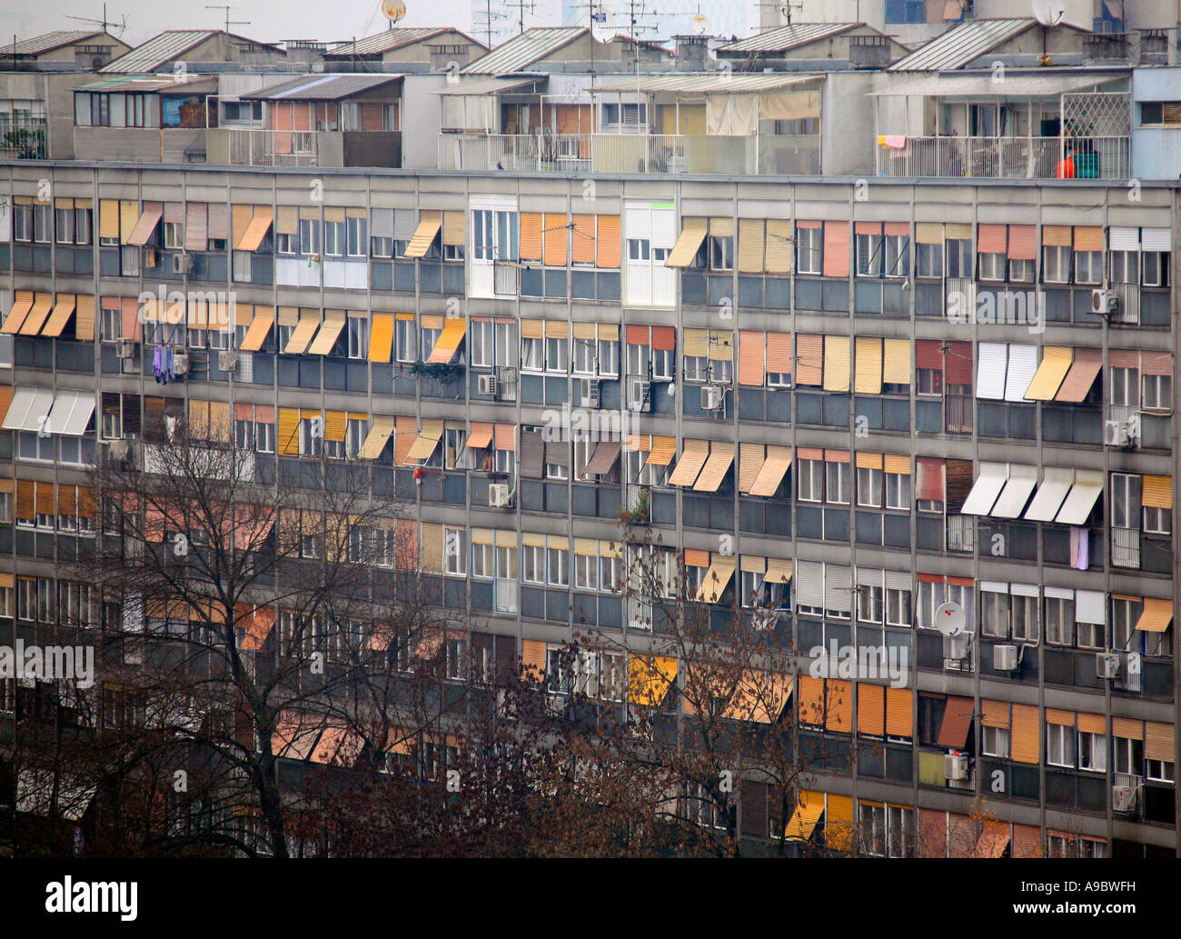 Residential apartments in suburb of Utrine in Zagreb Croatia Stock