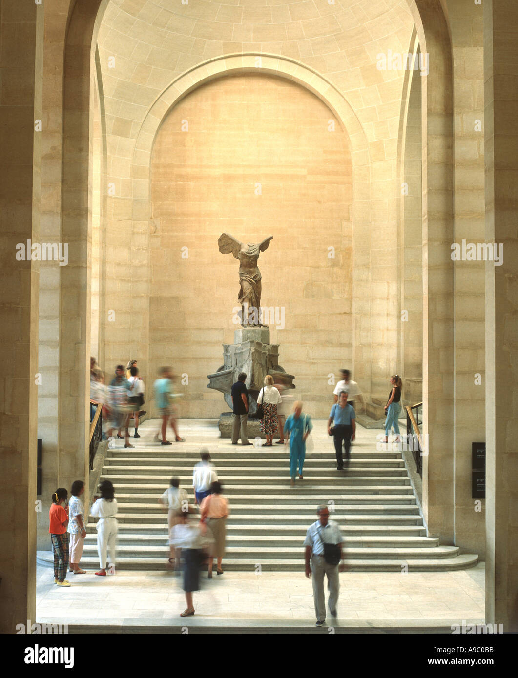 statue of Winged Victory in the Louvre Museum Paris France Stock Photo Alamy