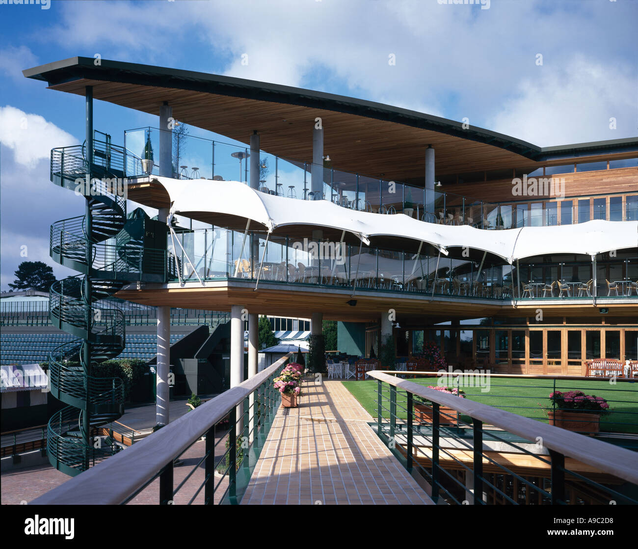 Millennium building at the All England Lawn Tennis Club Wimbledon