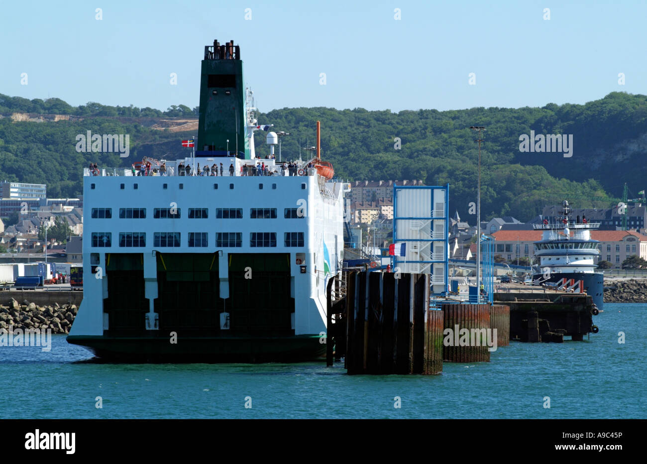 Port of Cherbourg France Ferry Normandy of Irish Ferries fleet Stock