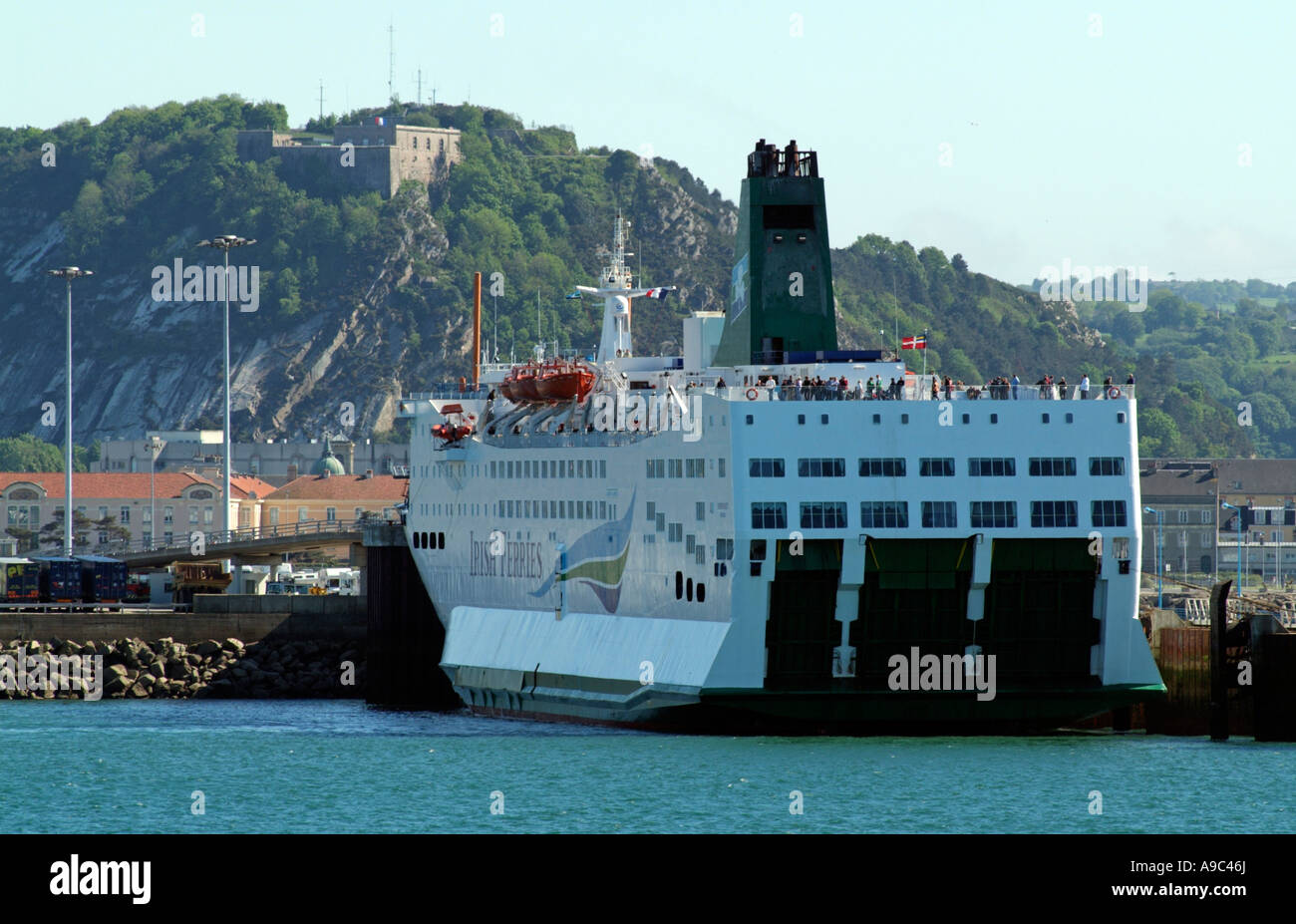 Port De Cherbourg Ferry Port of Cherbourg France Ferry Normandy of Irish Ferries fleet Stock Photo  - Alamy