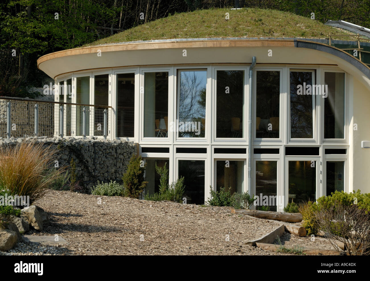 The Pines Calyx Building, St Margarets Bay, Kent. Stock Photo