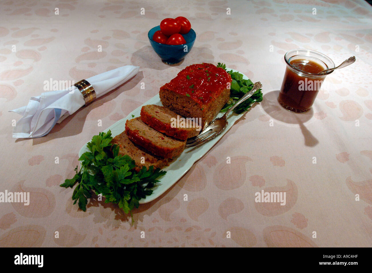Turkey meatloaf Stock Photo