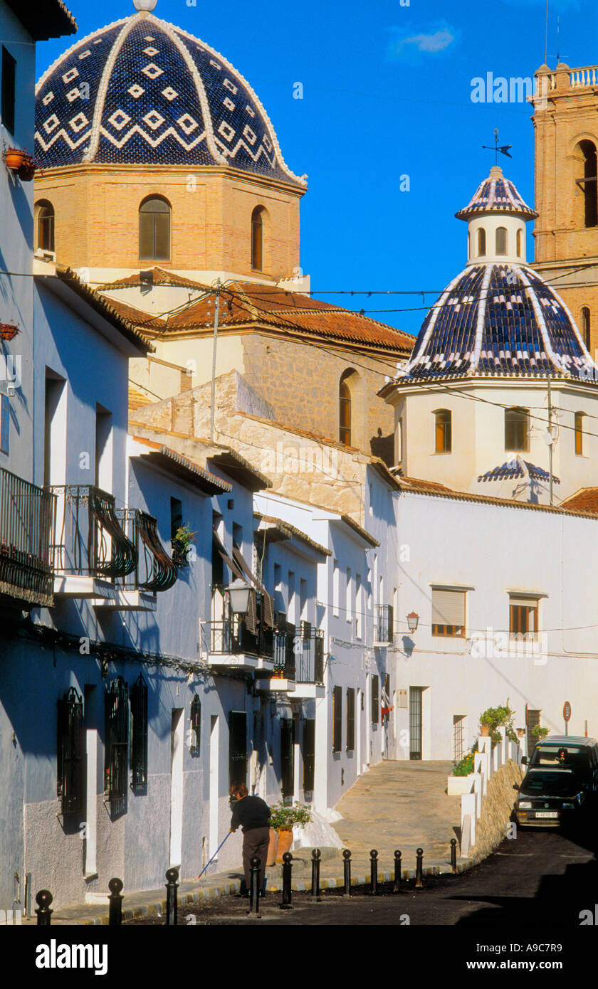 Whitewashed Houses Altea Alicante Valencia Old Town Near Benidorm Costa whitewashed-houses-altea-alicante-valencia-old-town-near-benidorm-costa