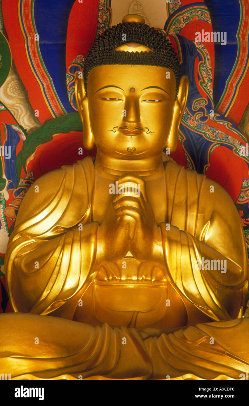 Buddha statue Pulsuksa Temple Kyongju south korea Stock Photo