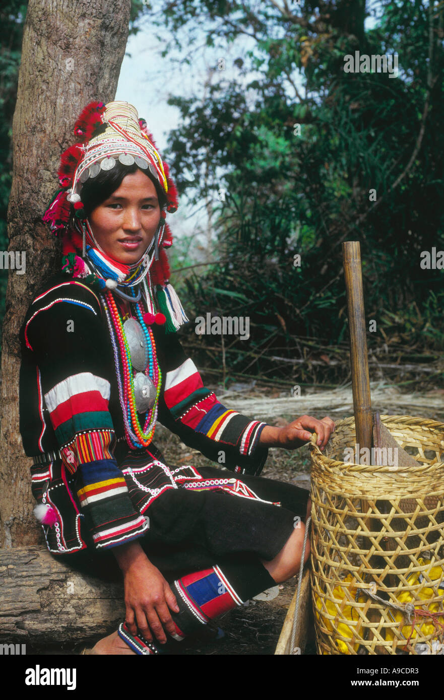 Ahka akha hill tribe hi-res stock photography and images - Alamy