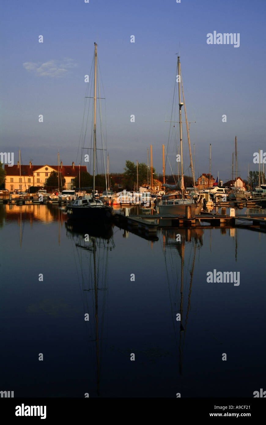 france normand manche cotentin peninsula carentan harbour Stock Photo ...