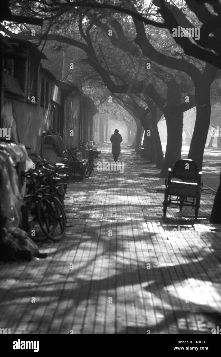 Asia china beijing hutong Black and White Stock Photos & Images - Alamy