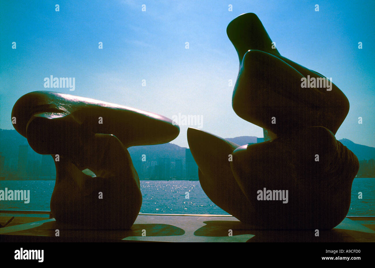 Henry Moore sculpture Hong Kong Stock Photo