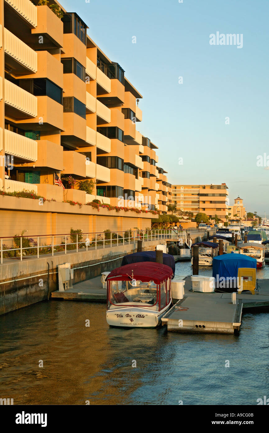 Boats in Newport Harbor at the Balboa Bay Club Newport Beach California  Stock Photo - Alamy