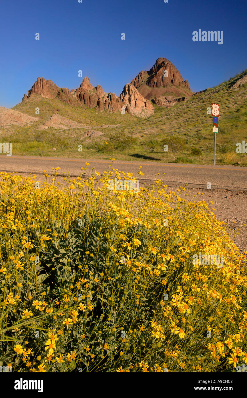 Route 66 in the Black Mountains near Oatman Arizona Stock Photo Alamy